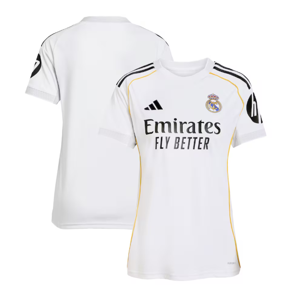 2025-26 Real Madrid Home Women Soccer Jersey Shirt